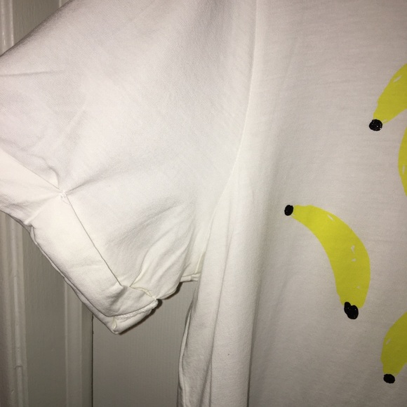 🟡KATE SPADE PRE-LOVED AUTHENTIC ‘THAT’S BANANA’ WHITE/YELLOW BANANAS TSHIRT - Picture 3 of 14